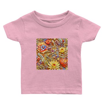 Discover Impressionist Blossoms Tapestry Baby T-shirts