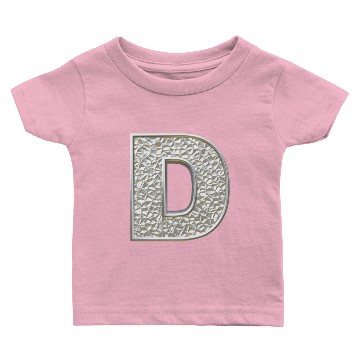 Discover D, letter, letter D, initial, initial D, monogram, Baby T-shirts