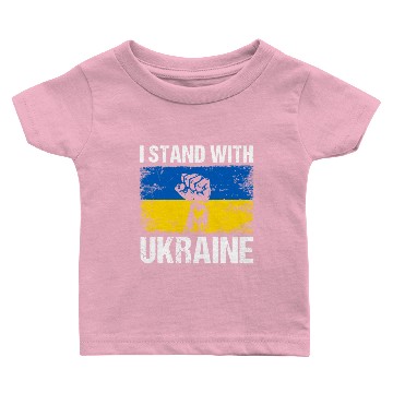 Discover Ukrainian Flag I Stand With Ukraine Baby T-shirts