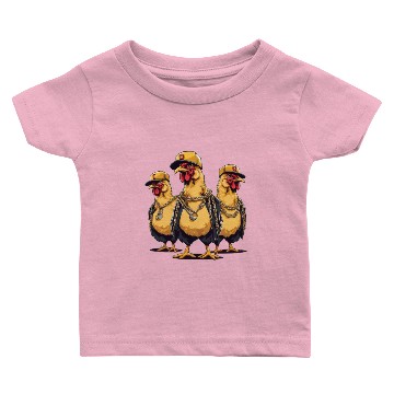 Discover Chicken Thuggets Trio Baby T-shirts