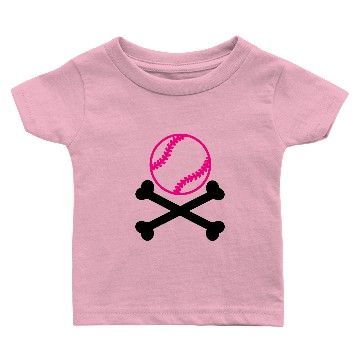 Discover softball crossbones Baby T-shirts