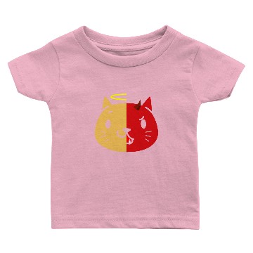 Discover Two Face Cat Angel And Devil Baby T-shirts