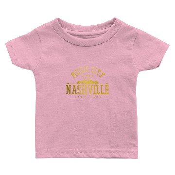 Discover Nashville Tennessee Country Music City Baby T-shirts
