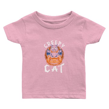 Discover Creepy Cat Baby T-shirts
