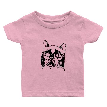 Discover Super Silly Cat Crazy Kitty Funny Pet Stupid Face Baby T-shirts