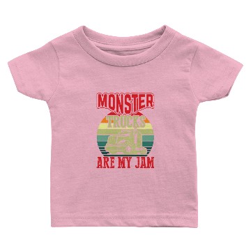 Discover MONSTER TRUCKS ARE MY JAM Baby T-shirts