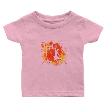 Discover Basketball Cool Dunk MVP Player Slam Orange Retro Baby T-shirts
