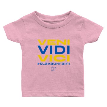 Discover Veni Vidi Vici Slava Ukraini Baby T-shirts