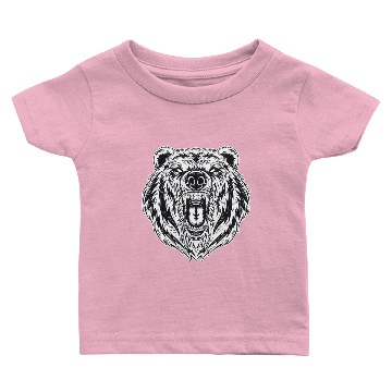 Discover Dark Angry Bear Beast Baby T-shirts