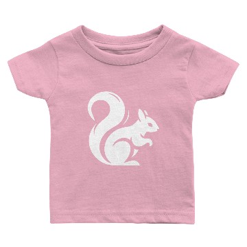 Discover Minimalist Squirrel Silhouette Baby T-shirts