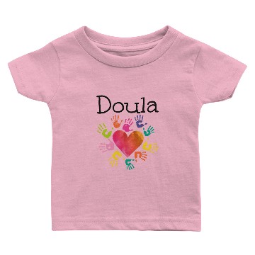 Discover Doula Birth Worker Heart Hands Baby T-shirts