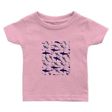 Discover Shark Pattern Mask Baby T-shirts