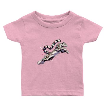Discover Snow Leopard Leopard White Leopard Baby T-shirts