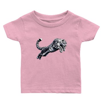 Discover Snow Leopard Leopard White Leopard Baby T-shirts