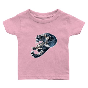 Discover Snow Leopard Leopard White Leopard Baby T-shirts