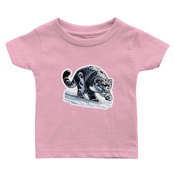 Discover Snow Leopard Leopard White Leopard Baby T-shirts