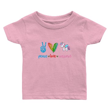 Discover Peace Love Unicorn Baby T-shirts