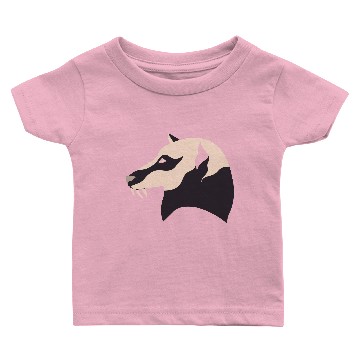 Discover Fantasy Wolf Beast Animal Head 3 Color Vector Baby T-shirts