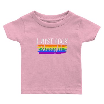 Discover I Just Look Straight Baby T-shirts