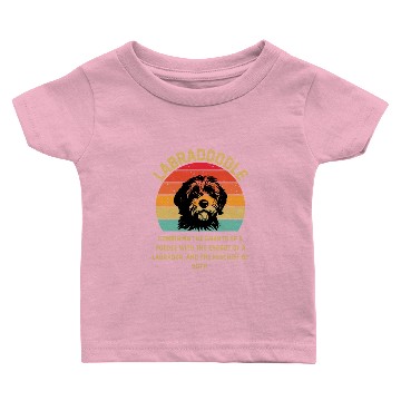 Discover Labradoodle Retro Sunset Baby T-shirts
