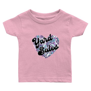 Discover Yard Sales paisley heart Baby T-shirts