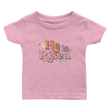 Discover Retro Easter He is risen Baby T-shirts