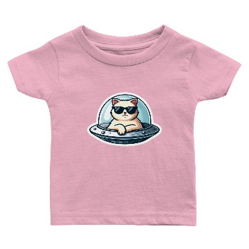 Discover Space Cat Annoyed Baby T-shirts