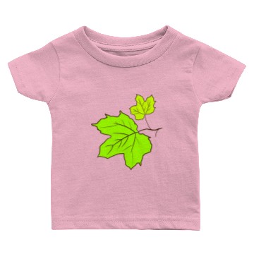 Discover Two maple leaves drawing. Hand drawn. Maple leaf. Baby T-shirts
