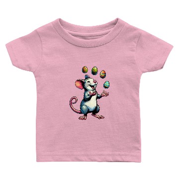 Discover Easter Mouse & Rat with Eggs Baby T-shirts