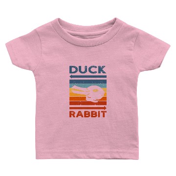 Discover Wittgensteins Rabbit Duck Illusion Baby T-shirts