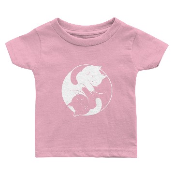 Discover Ying Yang cat Baby T-shirts