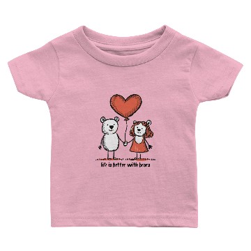 Discover Bears Lovers Stick Figure Couple Funny Animals Baby T-shirts