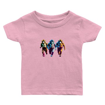 Discover monkey running Baby T-shirts