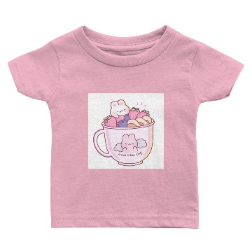 Discover Bunny cereal bowl Baby T-shirts
