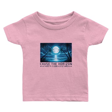 Discover Chase The Horizon Saying Quote Statement Baby T-shirts