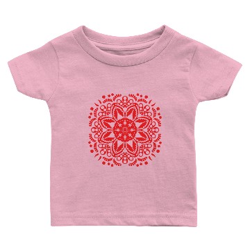 Discover Red floral lace pattern Baby T-shirts