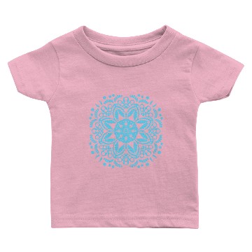Discover Blue floral lace pattern Baby T-shirts
