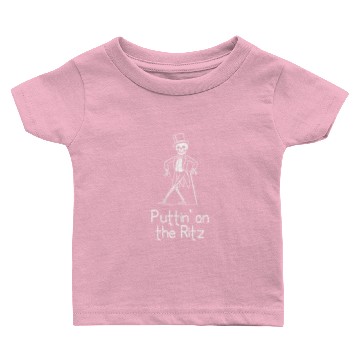 Discover Dancing Skeleton Puttin' on the Ritz Baby T-shirts