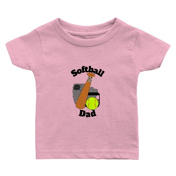 Discover Softball Dad Baby T-shirts