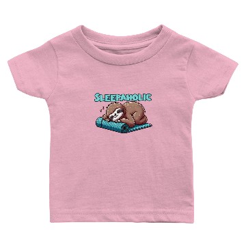 Discover Sleeping Sloth - Sleeping lovers - Sleepaholic Baby T-shirts