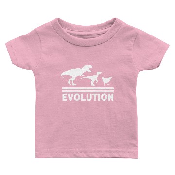 Discover Dinosaur Chicken Evolution Funny Vintage Retro 70S Baby T-shirts