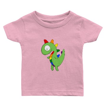 Discover Rainbow dinosaur Baby T-shirts