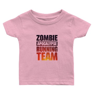 Discover Zombie Apocalypse Running Team Baby T-shirts
