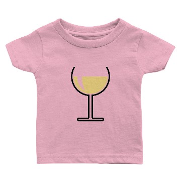 Discover White Wine Glass (Round / Open / 2C) Baby T-shirts