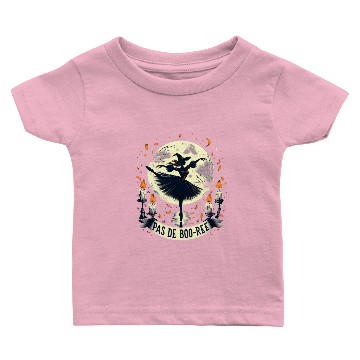 Discover Pas De BOO Rée Funny Ballet Witch Halloween Dancer Baby T-shirts