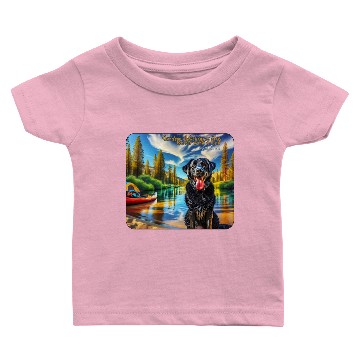 Discover Black Lab Outdoor adventures. Jetty’s Adventures Baby T-shirts