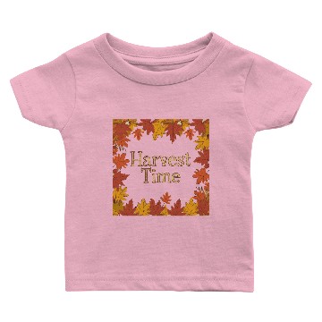 Discover Harvest Time Fall Leaves Baby T-shirts