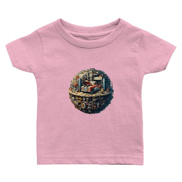 Discover Car Workshop Planet Baby T-shirts