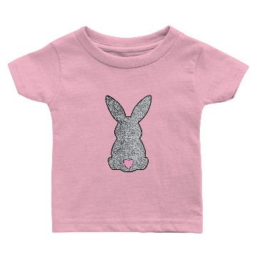 Discover Leopard Print Bunny with Heart Tail Design Baby T-shirts