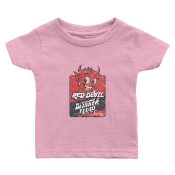 Discover Distressed Red Devil Blinker Fluid Baby T-shirts